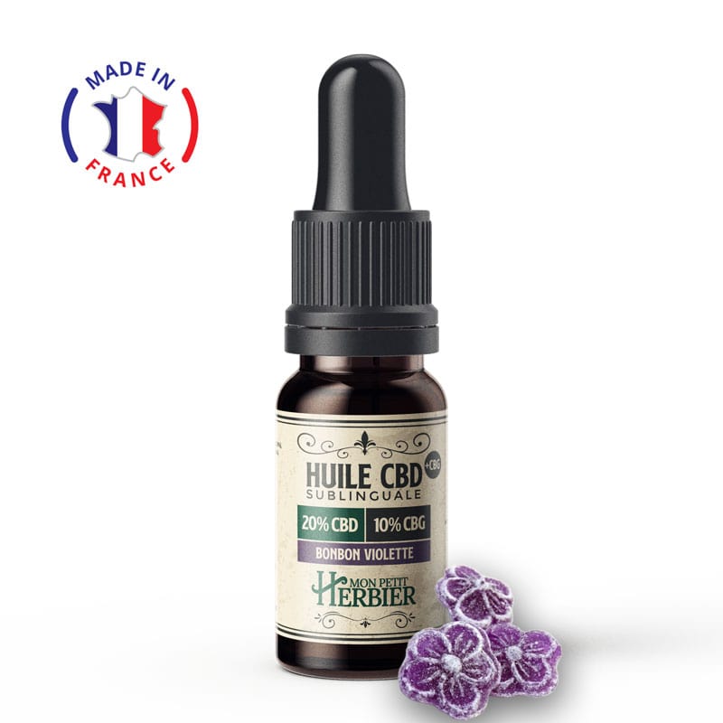 Huile CBD 30% Bonbon Violette - Mon Petit Herbier