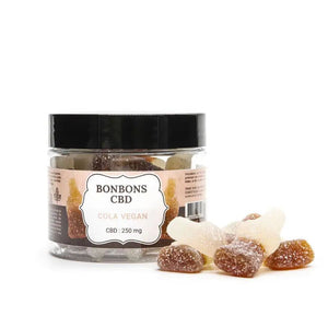 Thumbnail Bonbons CBD 22,5mg bouteilles cola vegan - Mon Petit Herbier