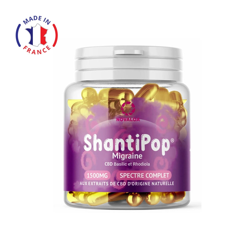 Gélules CBD Migraine ShantiPop - Novaloa - Mon Petit Herbier
