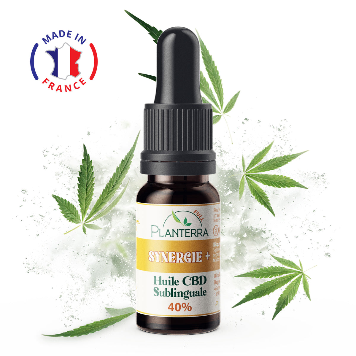 Huile CBD 40% Synergie plus - Planterra - Mon Petit Herbier
