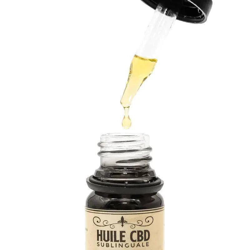 Pipette avec goute d'huile CBD 20% Vanille et Noisette - Mon Petit Herbier