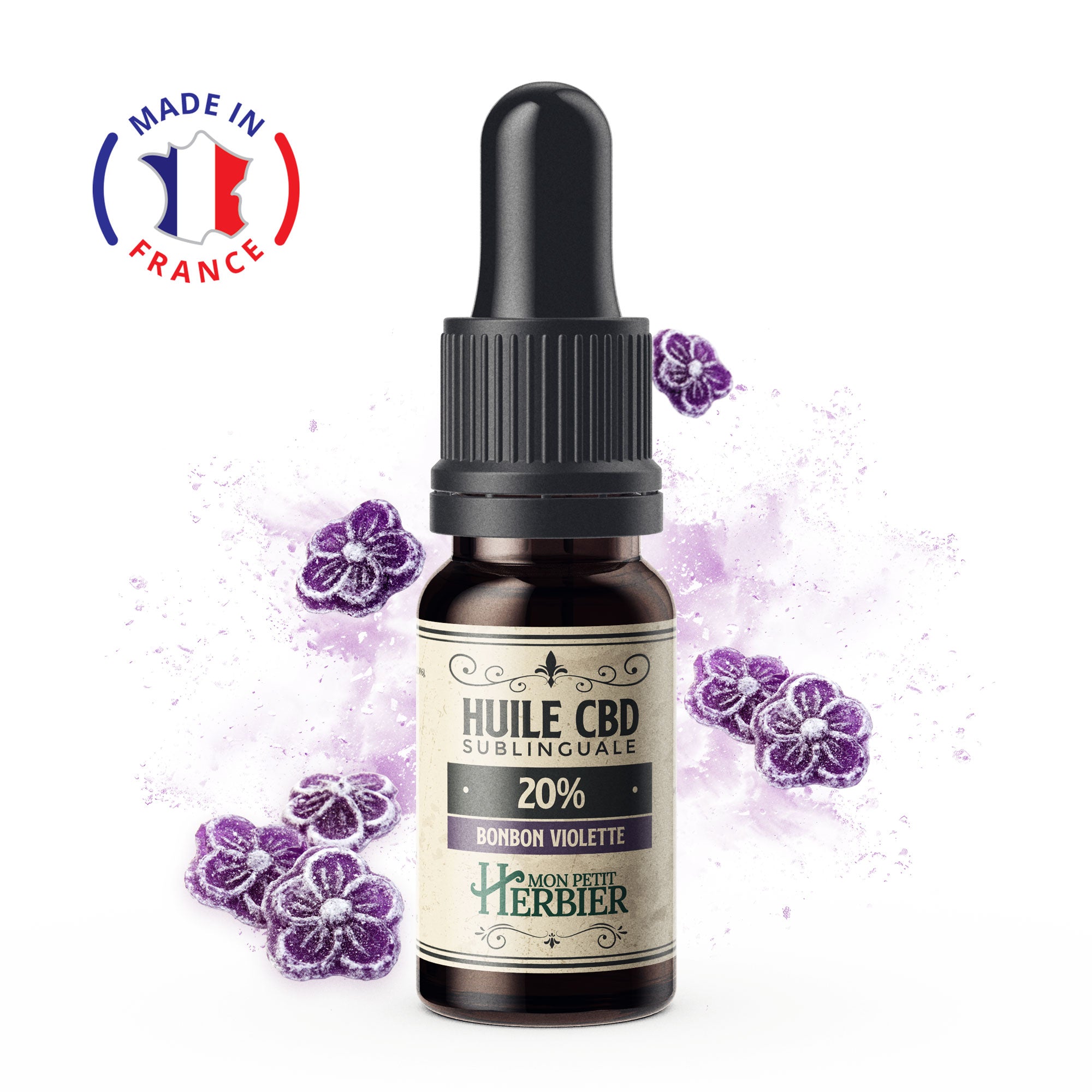 Goute Huile CBD 20% Bonbon Violette - Mon Petit Herbier