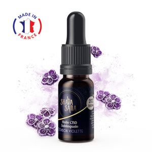 Thumbnail Goutte Huile CBD 20% Bonbon Violette Full Spectrum - Shava Sana - Mon Petit Herbier