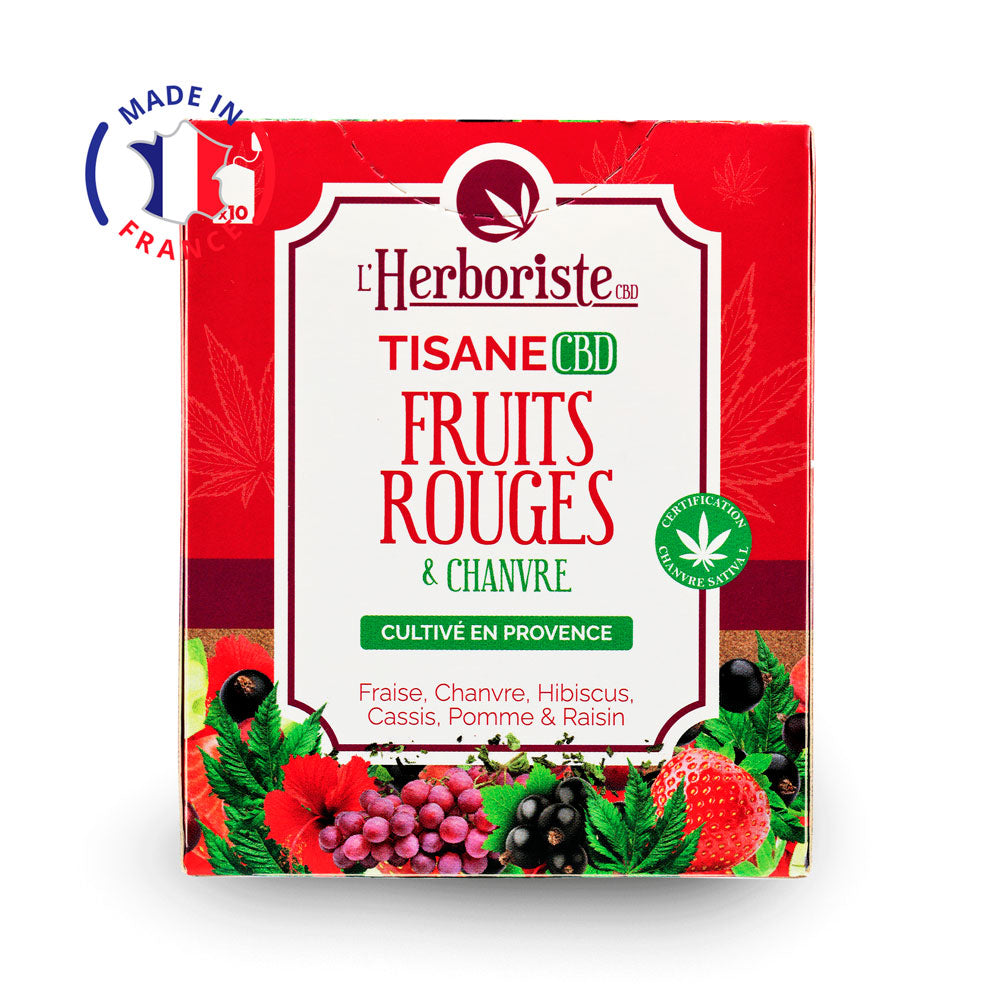Infusettes CBD Fruits Rouges - Tisane - L&#39;Herboriste - Mon Petit Herbier