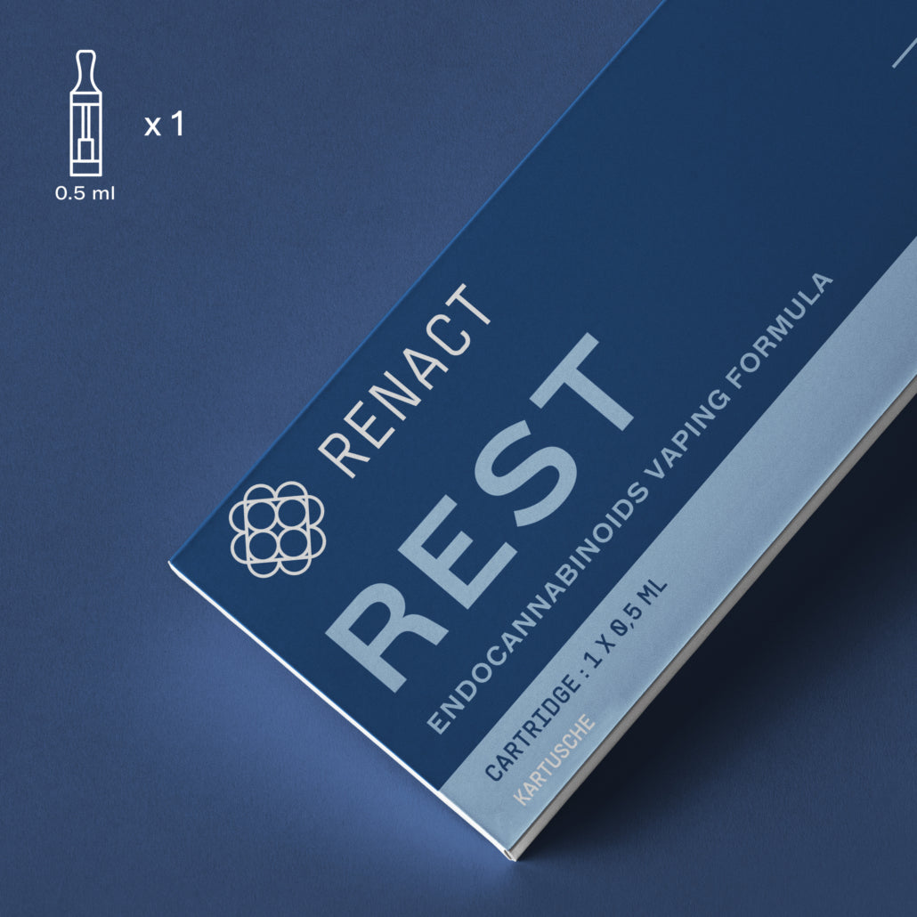 Packaging Cartouche CBD Rest - Renact - Mon Petit Herbier
