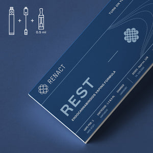 Thumbnail Visuel Kit Batterie + Cartouche CBD REST - Renact - Mon Petit Herbier
