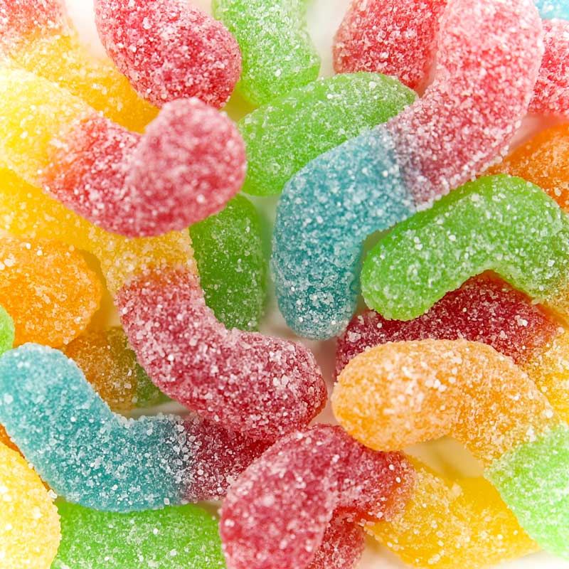 Bonbons CBD 22,5mg serpents acidulés - Mon Petit Herbier