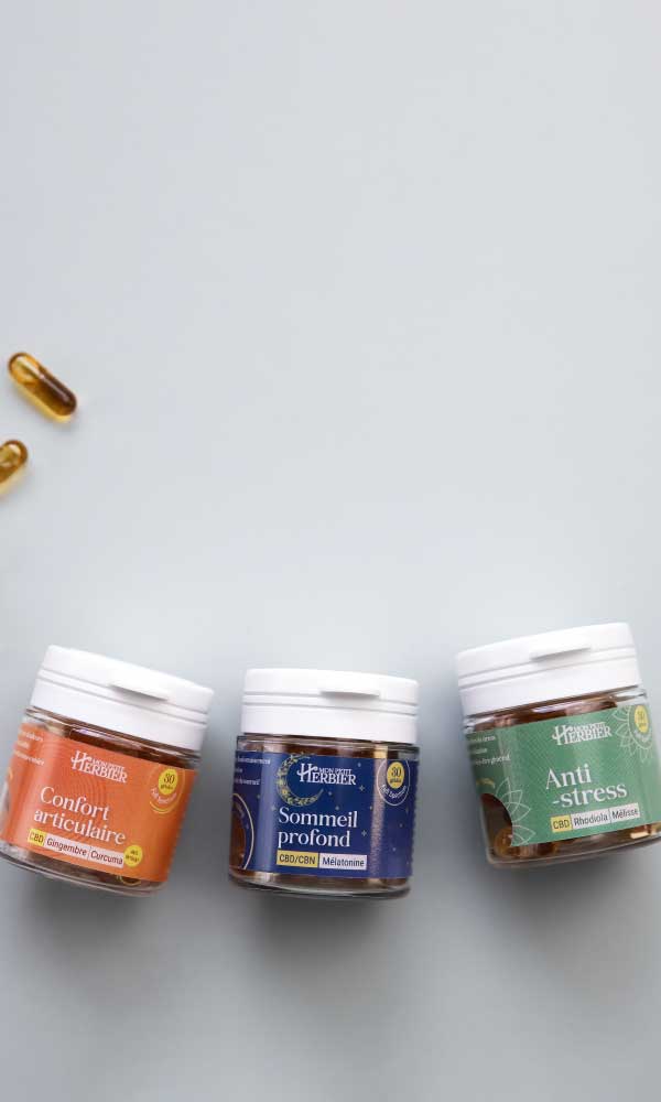 Slider nouvelles gélules CBD version mobile - Mon Petit Herbier