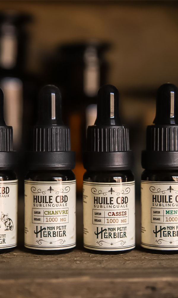Slider huiles CBD version mobile - Mon Petit Herbier