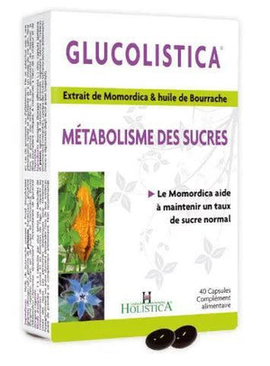 Thumbnail Gélules Glucolistica - 40 comprimés - Holistica - Mon Petit Herbier