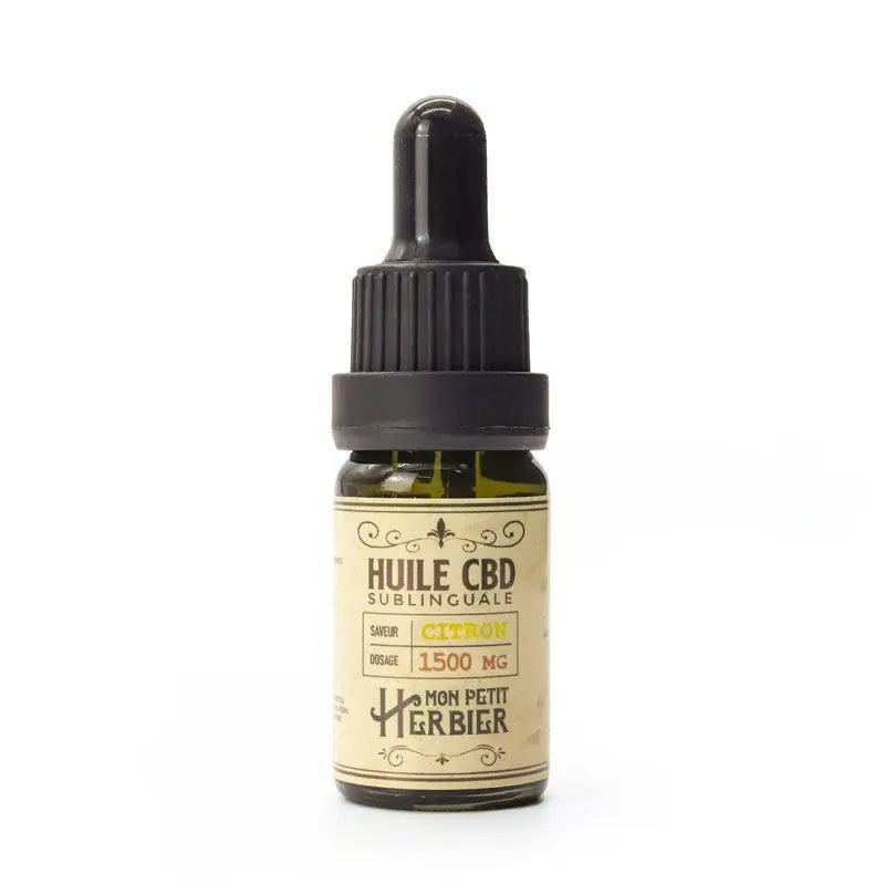 Huile CBD sublinguale Citron 15% - Mon Petit Herbier