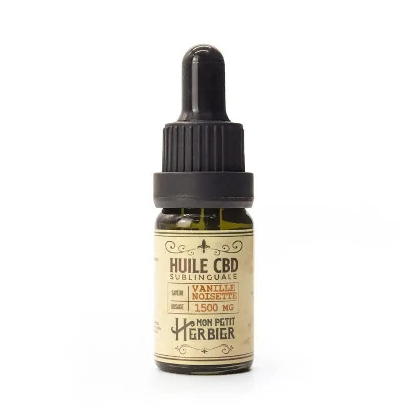Huile CBD sublinguale Vanille et Noisette 15% - Mon Petit Herbier