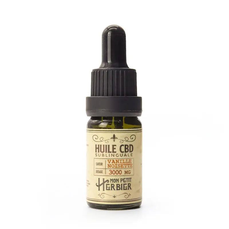 Huile CBD sublinguale Vanille et Noisette 30%cbd